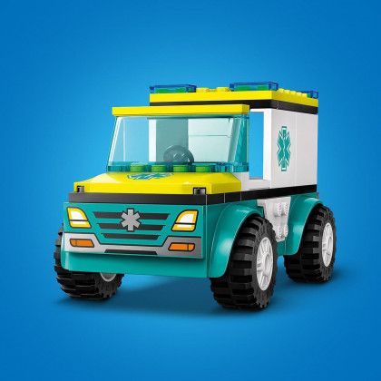 Конструктор LEGO City Карета швидкої допомоги й сноубордист, 60403 60403 фото