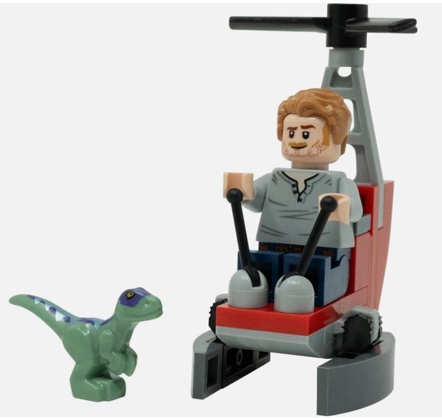 LEGO Jurassic World: Оуэн с вертолётом &mdash; полибег (122403) 122403 фото