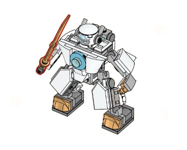 LEGO Ninjago Zane-Mech, L0002212, полибэг L0002212 фото