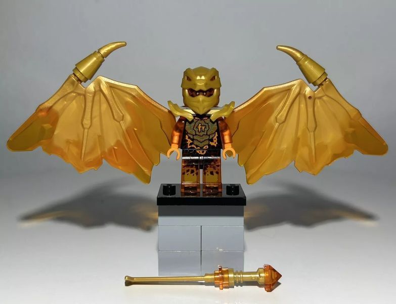LEGO NINJAGO: Золотий Дракон Коул &mdash; мініфігурка Crystalized (892304), полібег 892304 фото