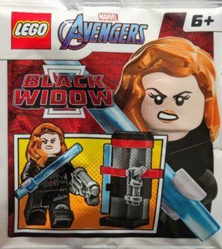Конструктор минифигурка LEGO Marvel Avengers Black Widow/Черная вдова (242109), полибег 242109 фото
