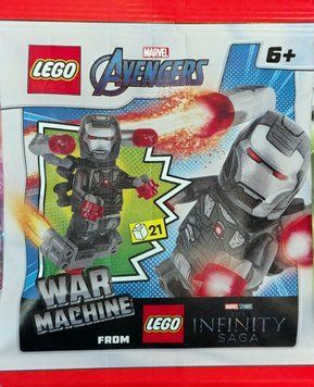 минифигурка LEGO Marvel Avengers War Machine (242502), полибег 242502 фото