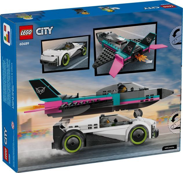 Конструктор&nbsp;LEGO&nbsp;City&nbsp;Реактивный самолет&nbsp;против автомобиля (60489) 60489 фото