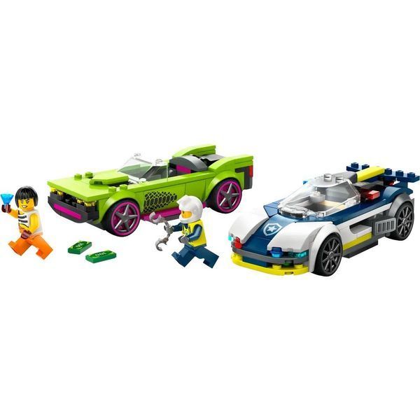 Конструктор LEGO City Преследование маслкара на полицейском автомобиле, 60415 60415 фото