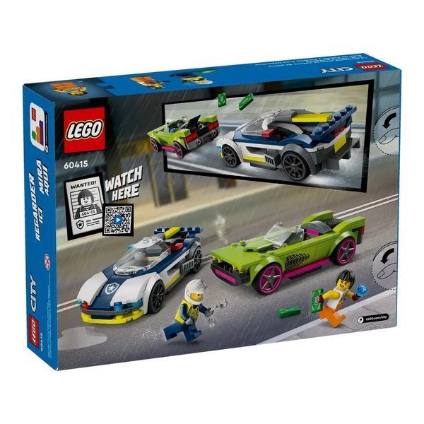 Конструктор LEGO City Преследование маслкара на полицейском автомобиле, 60415 60415 фото