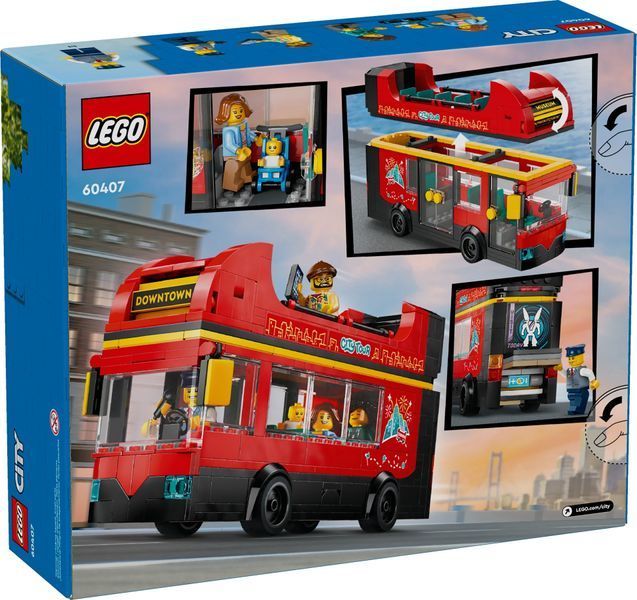 Конструктор&nbsp;LEGO&nbsp;City&nbsp;Красный двухэтажный&nbsp;экскурсионный&nbsp;автобус (60407) 60407 фото
