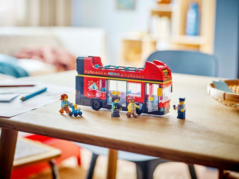 Конструктор&nbsp;LEGO&nbsp;City&nbsp;Красный двухэтажный&nbsp;экскурсионный&nbsp;автобус (60407) 60407 фото