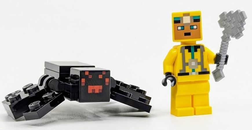 Конструктор с минифигуркой LEGO Minecraft Cave Explorer with Spider (662410), полибег 662410 фото