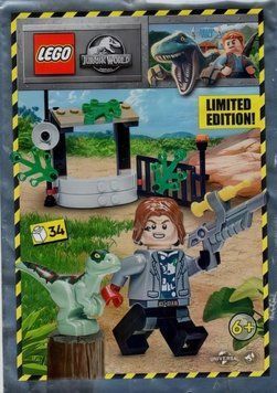 LEGO Jurassic World: Рейн Делакорт и Раптор &mdash; Коллекционный полибег (122224) 122224 фото