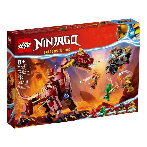 Конструктор LEGO Ninjago Вулканический Дракон, трансформирующий Хитвейва (71793) 71793 фото