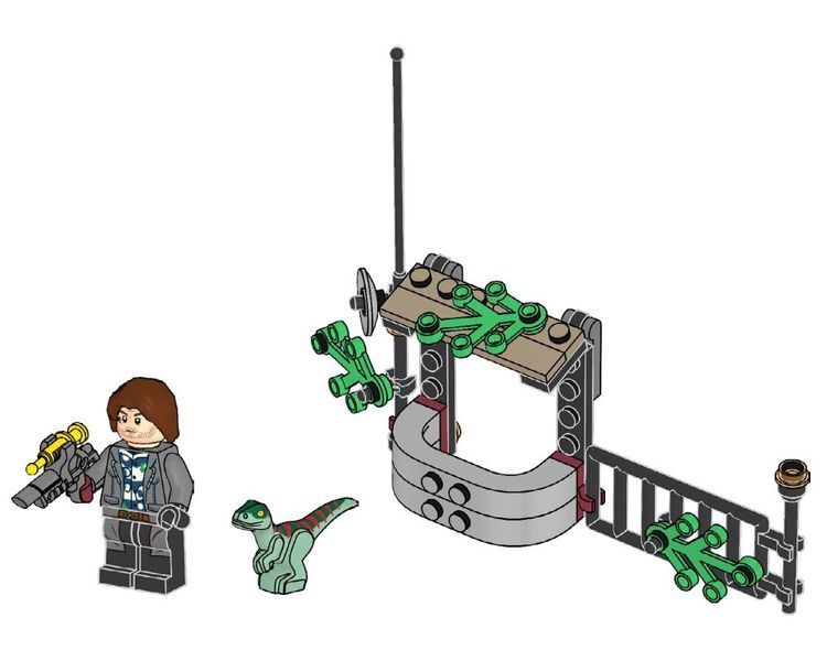 LEGO Jurassic World: Рейн Делакорт и Раптор &mdash; Коллекционный полибег (122224) 122224 фото