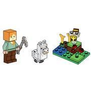 Конструктор LEGO MINECRAFT Alex, Baby Llama and Bee/минифирурка Лего Майнкрафт Алекс, детеныш ламы и пчела (662308), полибег 662308 фото