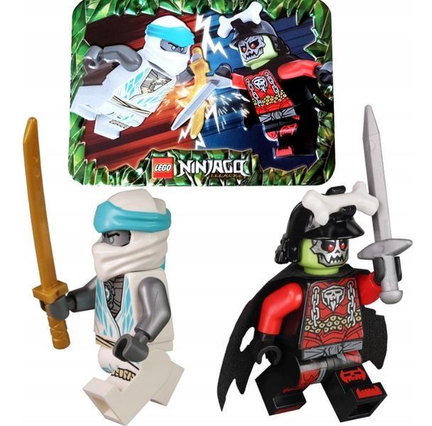 LEGO Ninjago: Зейн проти Короля Кісток &mdash; Набір мініфігурок у металевій коробці (112402) 112402 фото