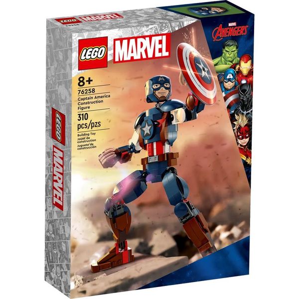 Конструктор LEGO Super Heroes Фигурка Капитана Америка для сборки (76258) 76258 фото