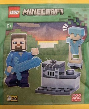 минифигурка LEGO MINECRAFT Steve with Diamond Armour/Лего Майнкрафт Стив с бриллиантовой броней (662317) 662317 фото