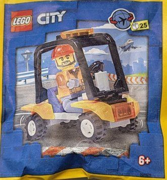 Конструктор LEGO City: Працівник аеропорту зі службовою машиною (952306) &mdash; Полібег 952306 фото