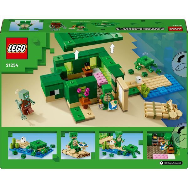 Конструктор LEGO Minecraft Пляжный дом в форме черепахи (21254) 21254 фото