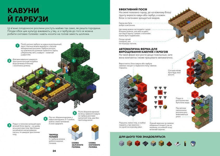 Книга MINECRAFT Довідник фермера 9786177688678 фото