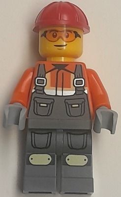 Конструктор с минифигурками LEGO CITY Worker with Rotary Cutter (952502) полибег 952502 фото