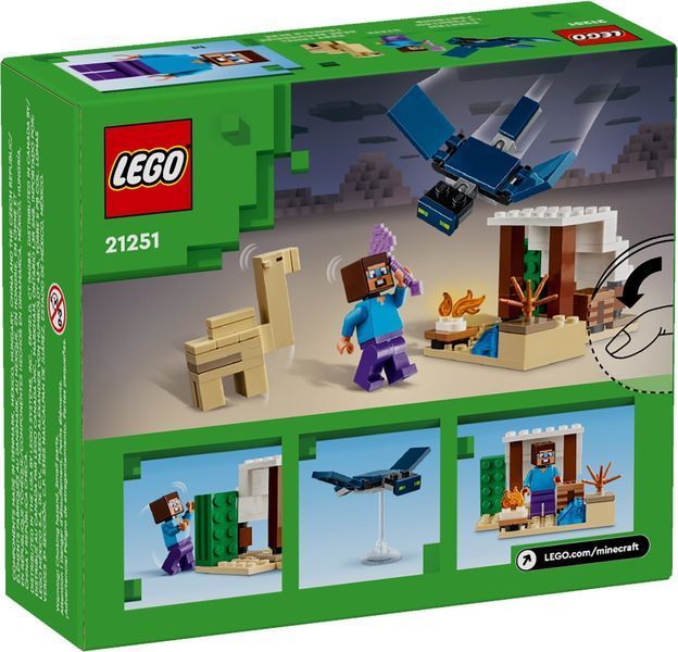 Конструктор LEGO Minecraft Експедиція Стіва в пустелю, 21251 21251 фото