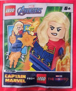 минифигурка LEGO Marvel Avengers Captain Marvel/Капитан Марвел (242321), полибег 242321 фото