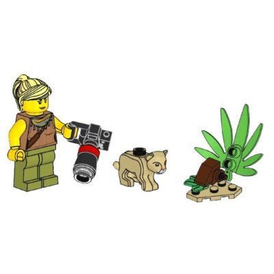 Конструктор з мініфігуркою LEGO CITY Jessica Sharpe and Lion Cub (952112), полібег 952112 фото