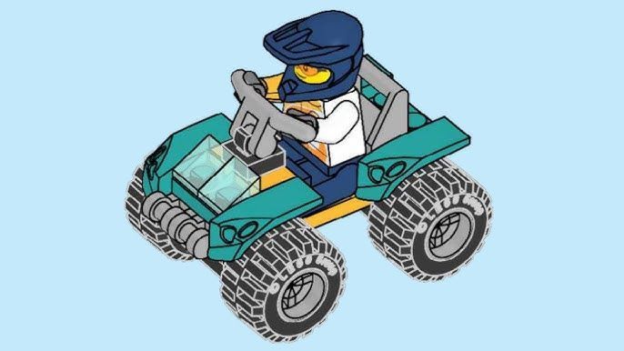 Конструктор LEGO City &laquo;Каскадер на квадроциклі&raquo; (952308) &mdash; Полібег з мініфігуркою 952308 фото