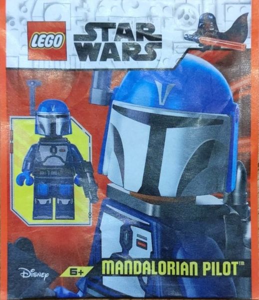 Коллекционная минифигурка LEGO Star Wars minifigures Mandalorian Pilot paper bag, 912401, Лего Звездные войны Мандалорский пилот, полибег 912401 фото