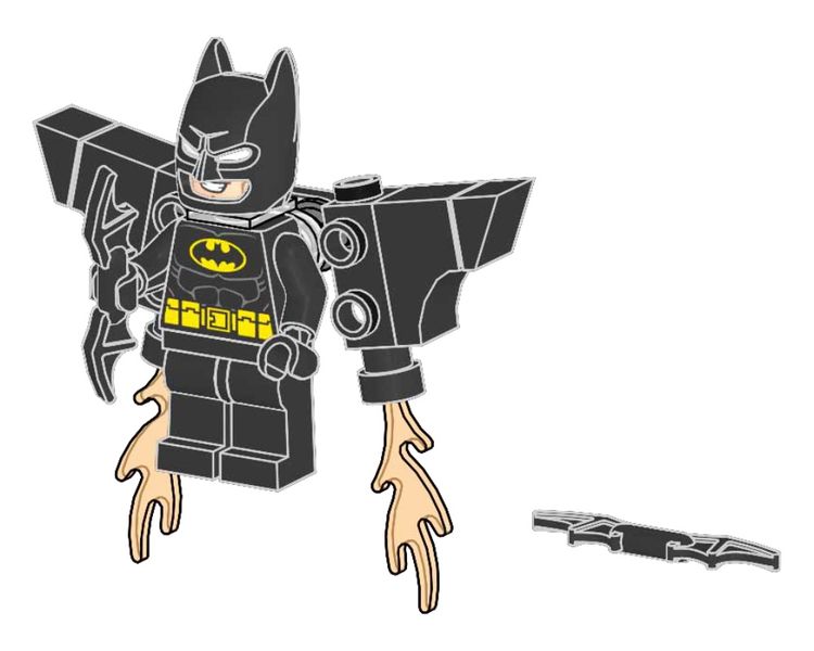 Колекційна мініфігурка конструктор LEGO Super Heroes Batman with Jetpack (212402) полібег 212402 фото