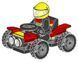 Конструктор с минифигуркой LEGO CITY Fire Buggy (952409), полибег 952409 фото 3