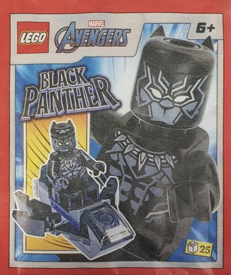 Конструктор с минифигуркой LEGO MARVEL Avengers Black Panther with Jet (242316) полибег 242316 фото