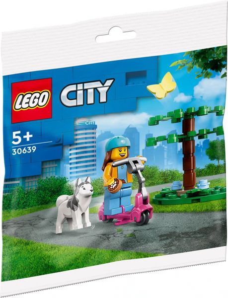 Конструктор LEGO CITY Dog Park and Scooter (30639), полібег 30639 фото