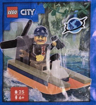 Конструктор с минифигуркой LEGO CITY Воздушная лодка (952508), полибег 952508 фото