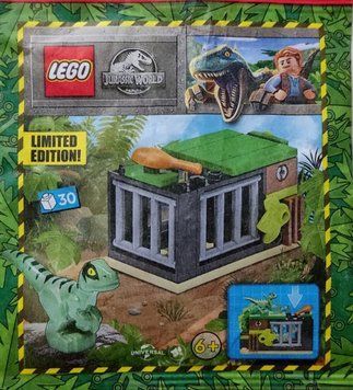 Конструктор LEGO Jurassic World Raptor and Trap, минифигурка Лего Мир динозавров Раптор с ловушкой 122330, полибег 122330 фото