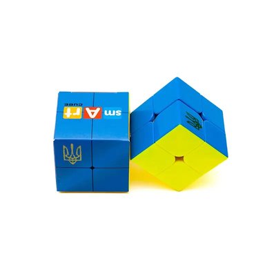 Головоломка Розумний кубик 2х2х2 Кутки "Прапор України" (Bicolor Corner Smart Cube 2x2x2 "Ukraine") SCU223 фото