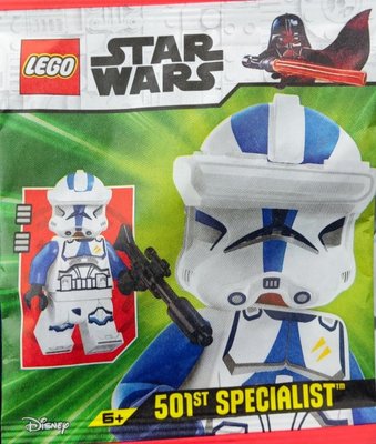 Конструктор LEGO Star Wars 501st Specialist paper bag, 912407, мініфігурка Лего Зоряні війни 501-й спеціаліст, полібег 912407 фото