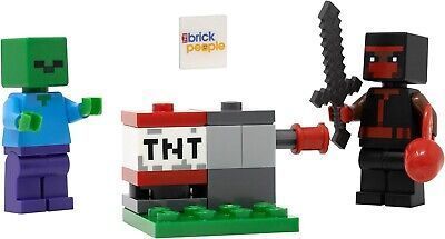 Конструктор LEGO MINECRAFT Ninja, Zombie and TNT Launcher, минифигурка Лего Майнкрафт (662304), полибег 662304 фото
