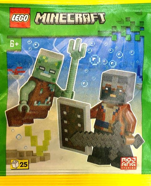 Конструктор с минифигурками LEGO Minecraft Drowned and Hero (662405) 662405 фото