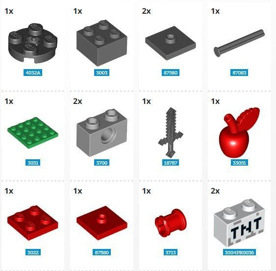 Конструктор LEGO MINECRAFT Ninja, Zombie and TNT Launcher, минифигурка Лего Майнкрафт (662304), полибег 662304 фото