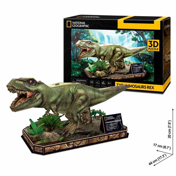 Cubic Fun Трехмерная головоломка-конструктор National Geographic Dino "Тиранозавр Рекс" (DS1051h) DS1051h фото