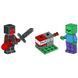 Конструктор LEGO MINECRAFT Ninja, Zombie and TNT Launcher, минифигурка Лего Майнкрафт (662304), полибег 662304 фото 3