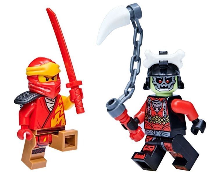 LEGO NINJAGO: Кай против Короля Скелетов &mdash; Набор минифигурок, полибег (112324) 112324 фото
