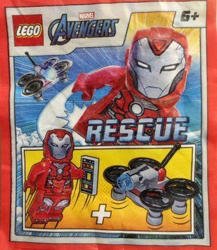 Конструктор минифигурка LEGO MARVEL Avengers Rescue and Drone (242217), полибег 242217 фото