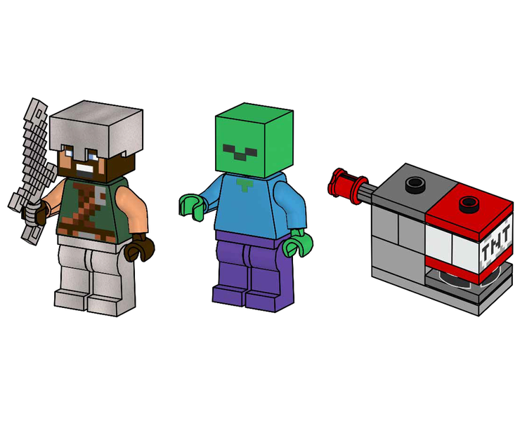 LEGO Minecraft Hero with Zombie and TNT Launcher (662510) полібег 662510 фото