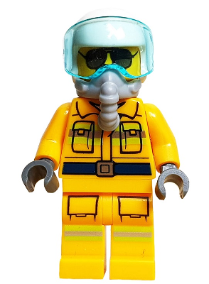 Конструктор с минифигуркой LEGO CITY Allie Aires Firefighter Jet (952209), полибег 952209 фото