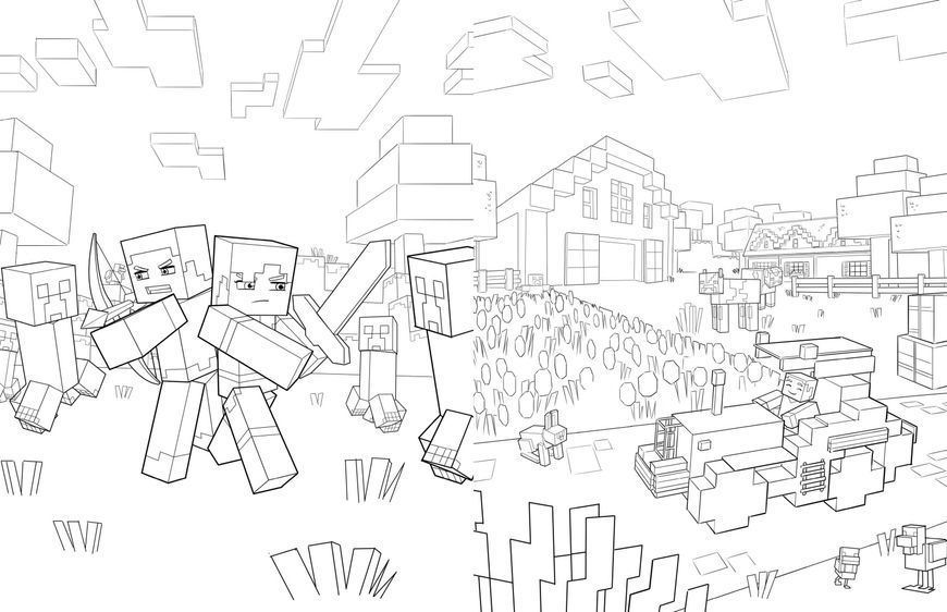 Раскраска MINECRAFT Официальная раскраска приключений 9786175230541 фото