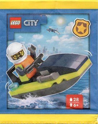 Конструктор з мініфігуркою LEGO City Policeman with Jetboat (952408) полібег 952408 фото