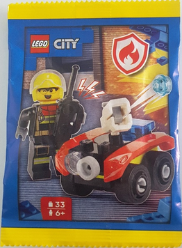 LEGO City Firefighter with Fire Quad / Пожежник на пожежному квадроциклі полібег L0002224 фото