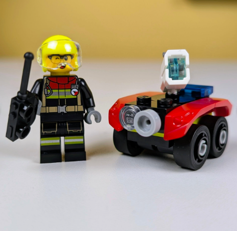 LEGO City Firefighter with Fire Quad / Пожежник на пожежному квадроциклі полібег L0002224 фото