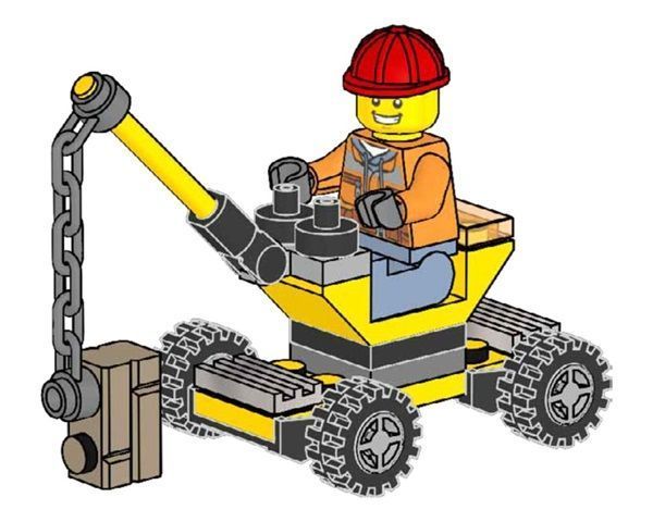 Конструктор LEGO CITY &laquo;Будівельник із краном&raquo; (952401) &mdash; Полібег 952401 фото